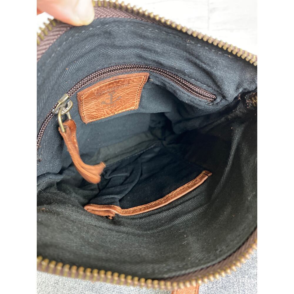 SHOULDER BAG Harbour 2nd Taliza Cognac LEATHER Crossbody Adjustable Strap - Picture 3 of 10